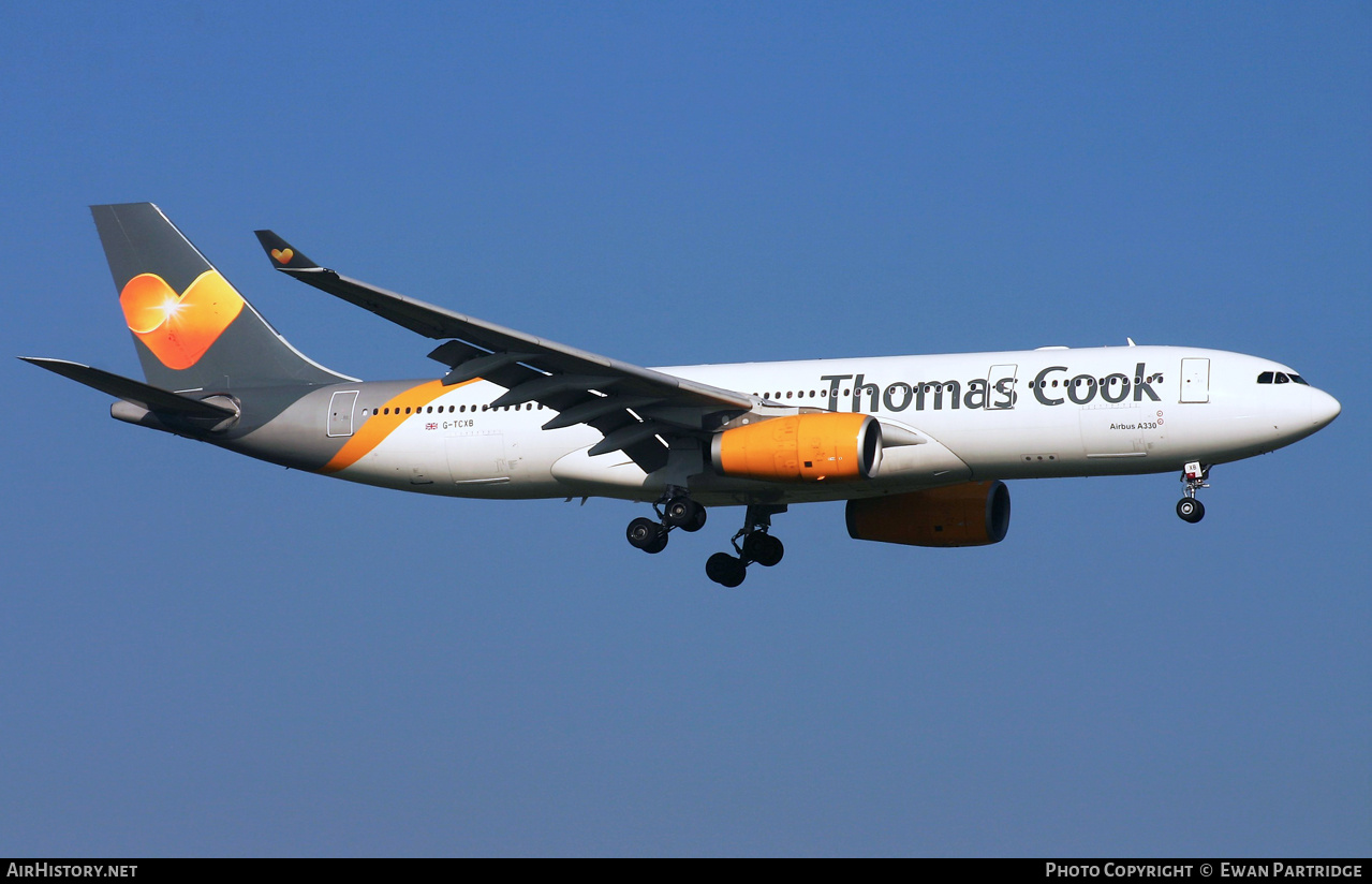 Aircraft Photo of G-TCXB | Airbus A330-243 | Thomas Cook Airlines | AirHistory.net #734939