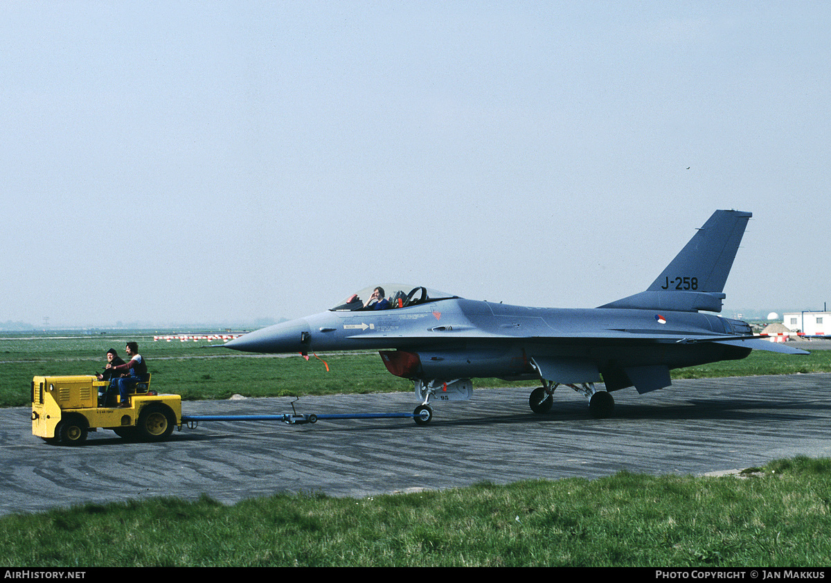 Aircraft Photo of J-258 | General Dynamics F-16A Fighting Falcon | Netherlands - Air Force | AirHistory.net #734953