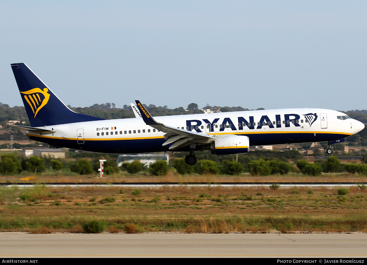 Aircraft Photo of EI-FIW | Boeing 737-8AS | Ryanair | AirHistory.net #734986