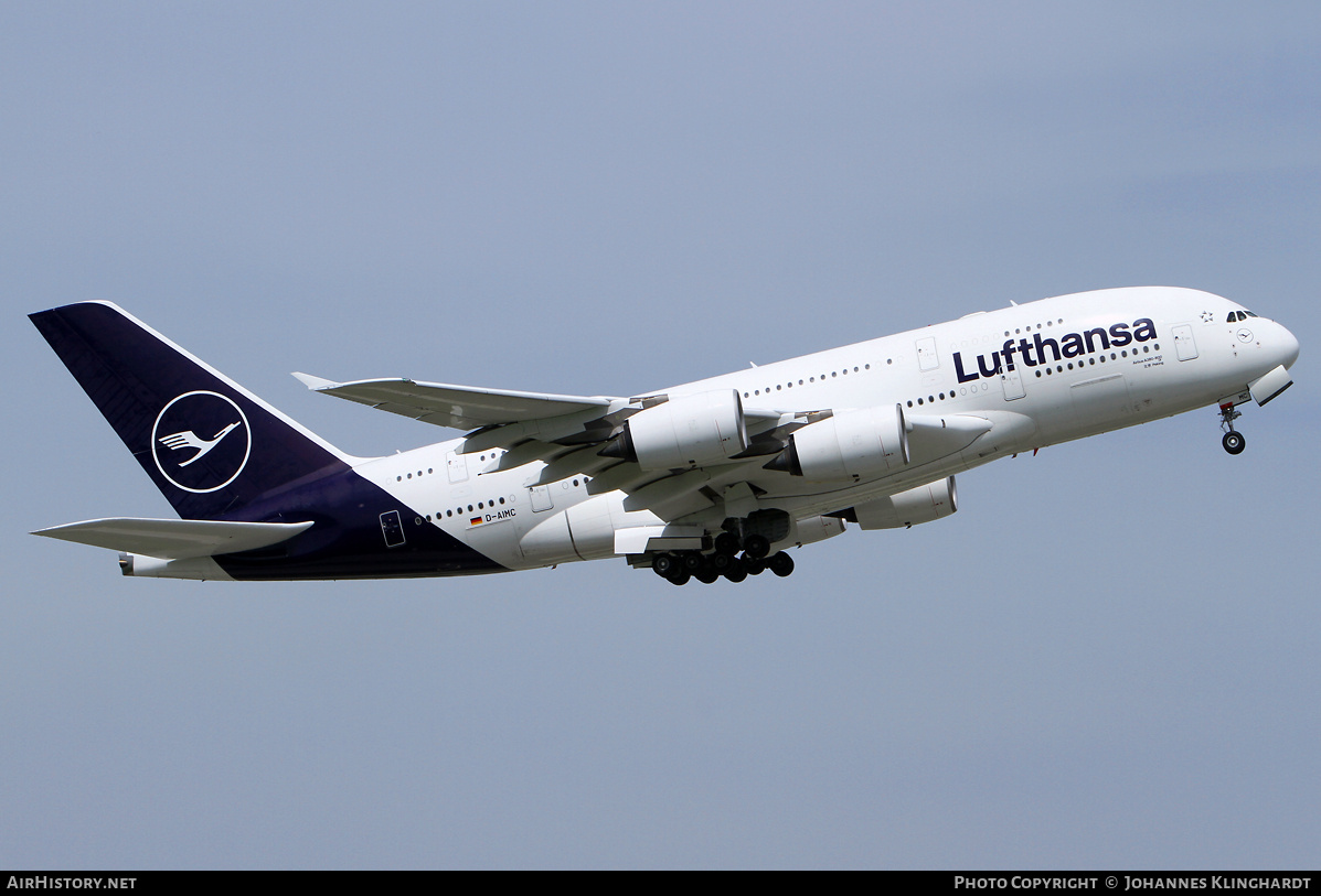 Aircraft Photo of D-AIMC | Airbus A380-841 | Lufthansa | AirHistory.net #735009