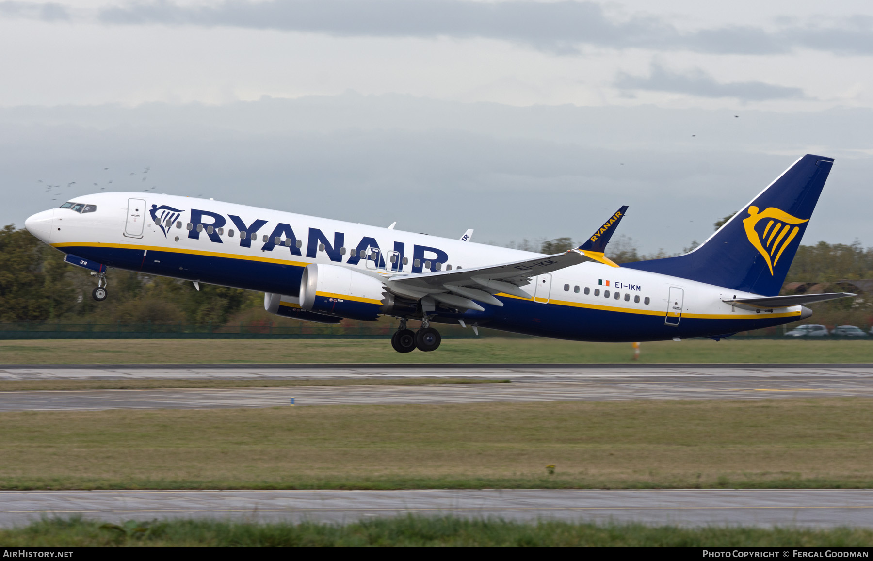 Aircraft Photo of EI-IKM | Boeing 737-8200 Max 200 | Ryanair | AirHistory.net #735014