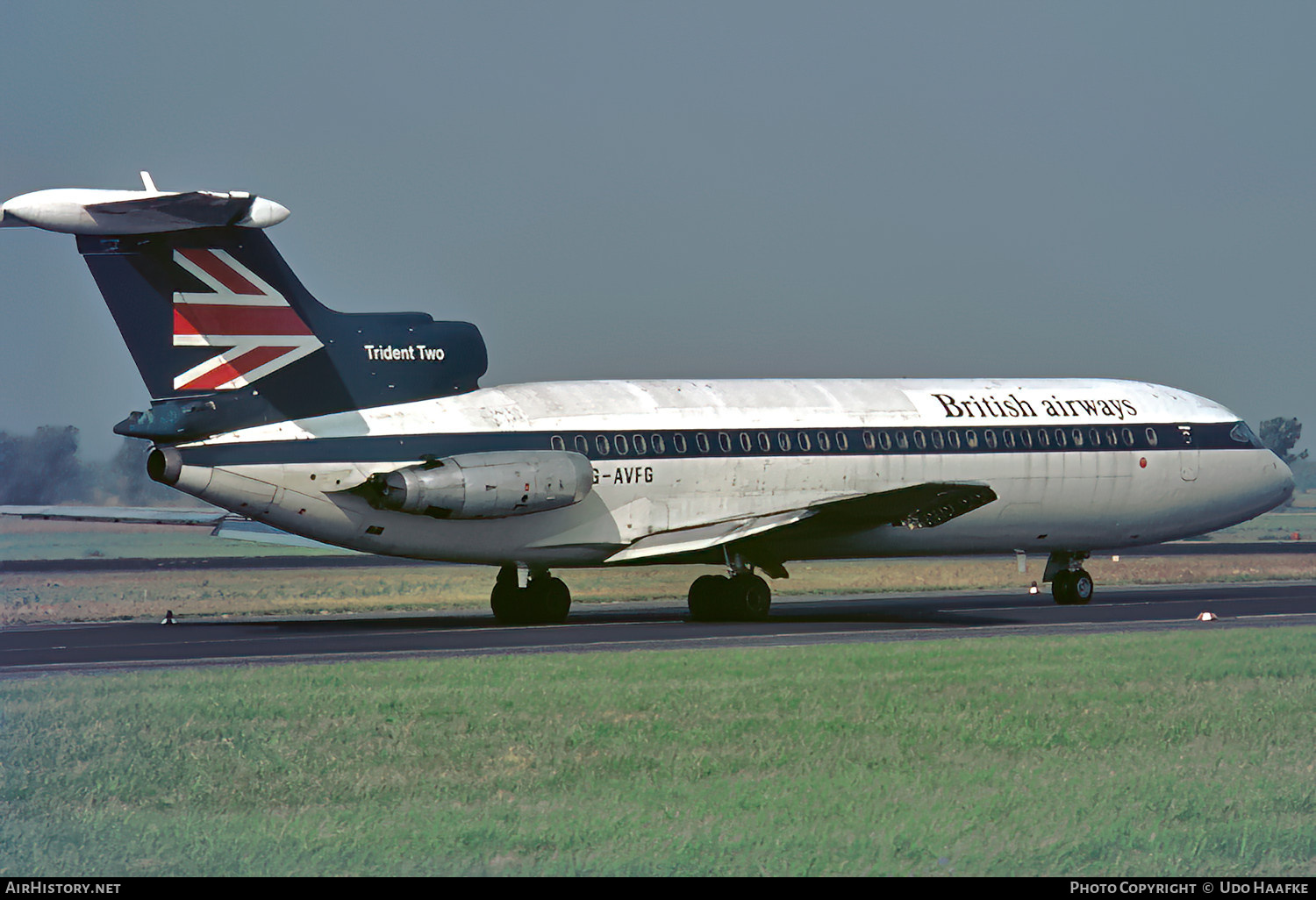 Aircraft Photo of G-AVFG | Hawker Siddeley HS-121 Trident 2E | British Airways | AirHistory.net #735049