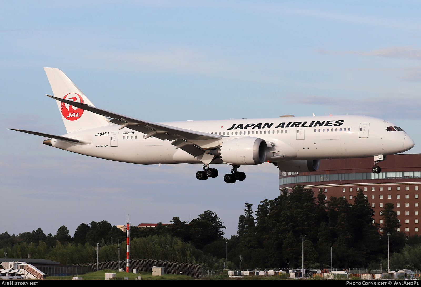 Aircraft Photo of JA845J | Boeing 787-8 Dreamliner | Japan Airlines - JAL | AirHistory.net #735111