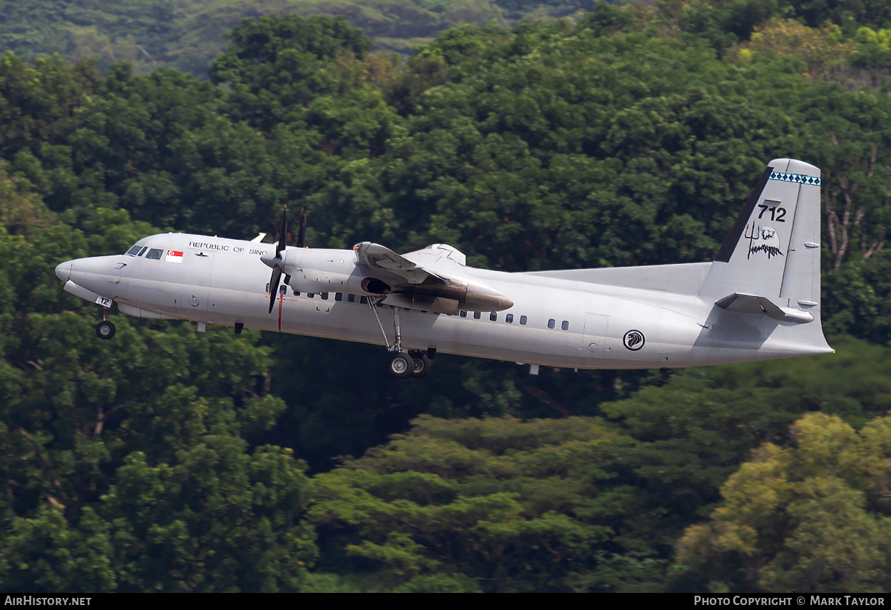 Aircraft Photo of 712 | Fokker 50 | Singapore - Air Force | AirHistory.net #735180
