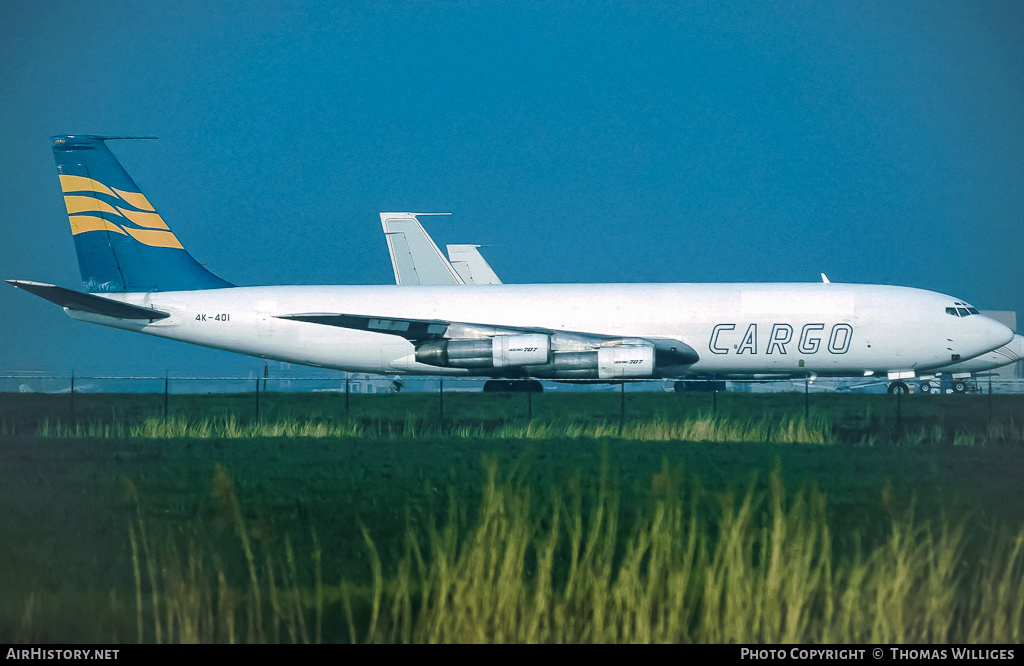 Aircraft Photo of 4K-401 | Boeing 707-323C | Azerbaijan Airlines - AZAL - AHY Cargo | AirHistory.net #735248