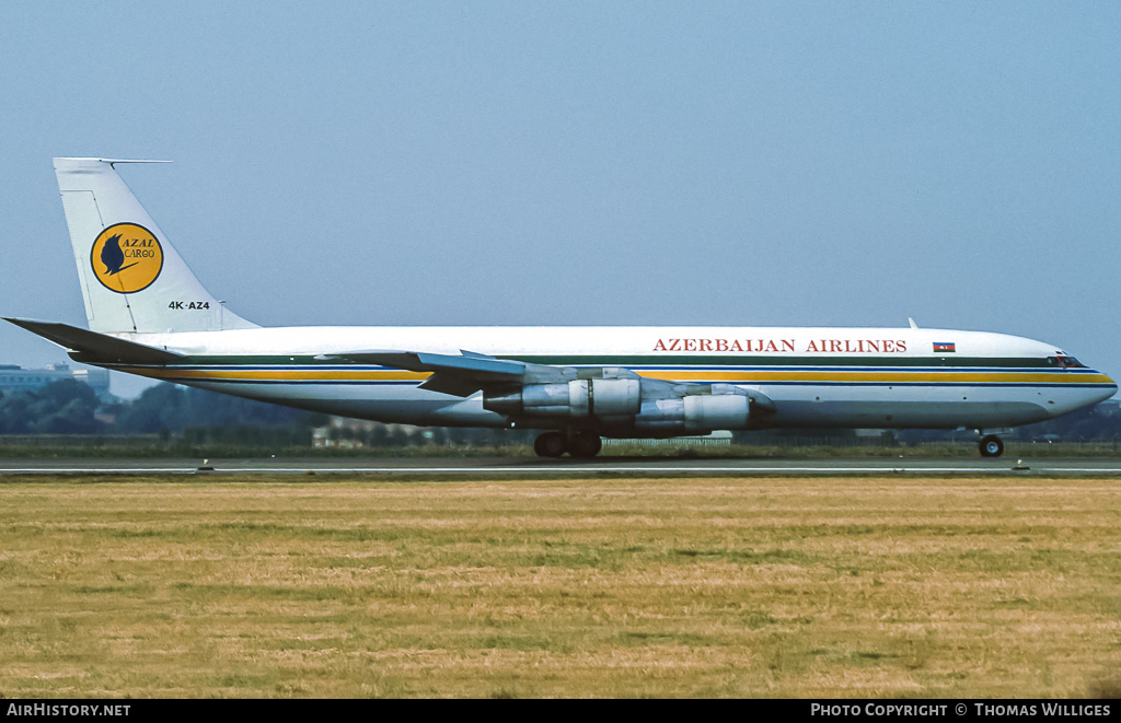 Aircraft Photo of 4K-AZ4 | Boeing 707-399C | Azerbaijan Airlines - AZAL - AHY Cargo | AirHistory.net #735262