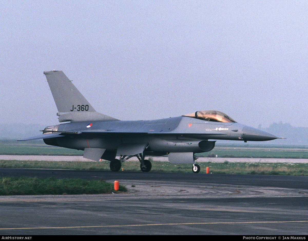 Aircraft Photo of J-360 | General Dynamics F-16A Fighting Falcon | Netherlands - Air Force | AirHistory.net #735263