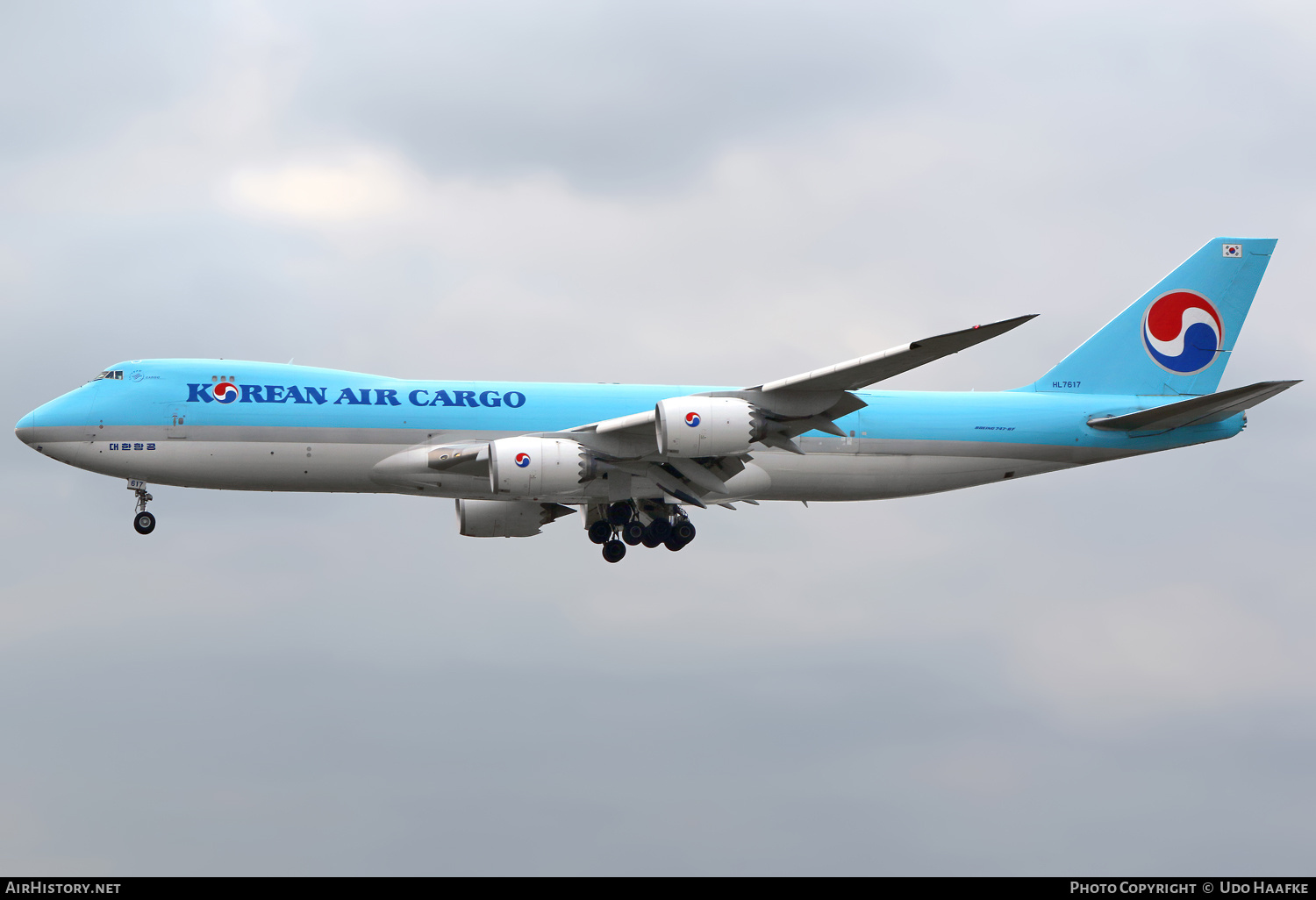 Aircraft Photo of HL7617 | Boeing 747-8B5F/SCD | Korean Air Cargo | AirHistory.net #735276
