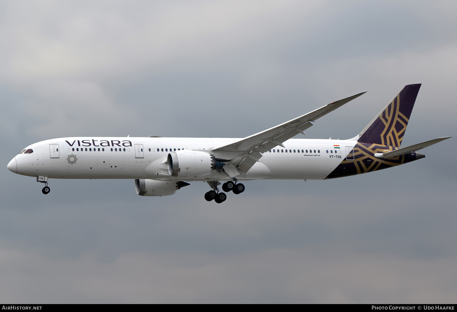 Aircraft Photo of VT-TSQ | Boeing 787-9 Dreamliner | Vistara | AirHistory.net #735282