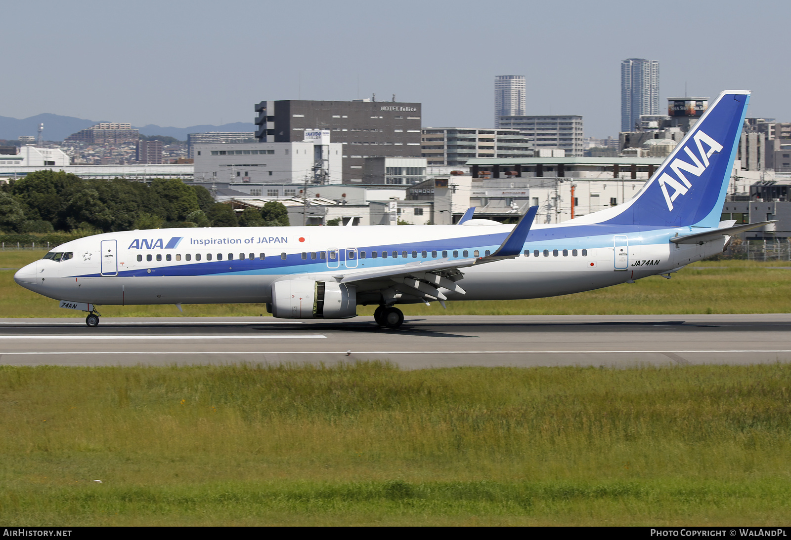 Aircraft Photo of JA74AN | Boeing 737-881 | All Nippon Airways - ANA | AirHistory.net #735302