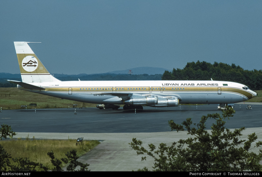 Aircraft Photo of 5A-DAK | Boeing 707-3L5C | Libyan Arab Airlines | AirHistory.net #735365