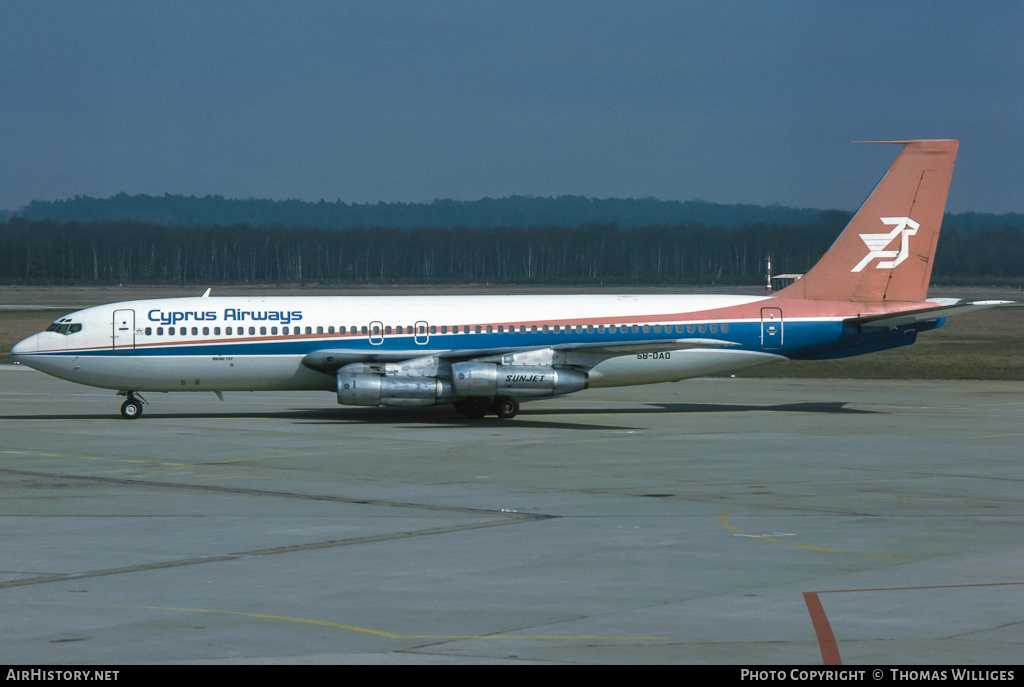 Aircraft Photo of 5B-DAO | Boeing 707-123B | Cyprus Airways | AirHistory.net #735370