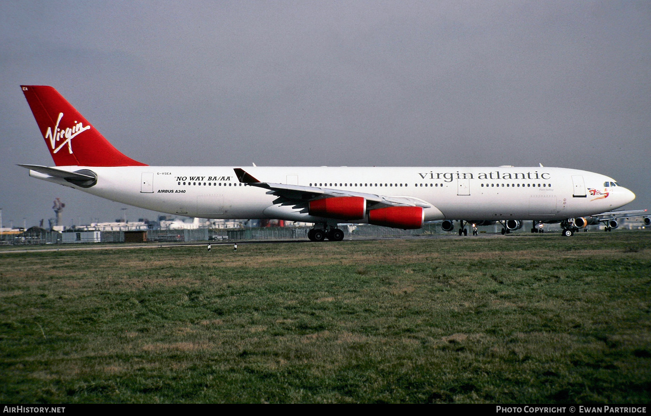 Aircraft Photo of G-VSEA | Airbus A340-311 | Virgin Atlantic Airways | AirHistory.net #735402