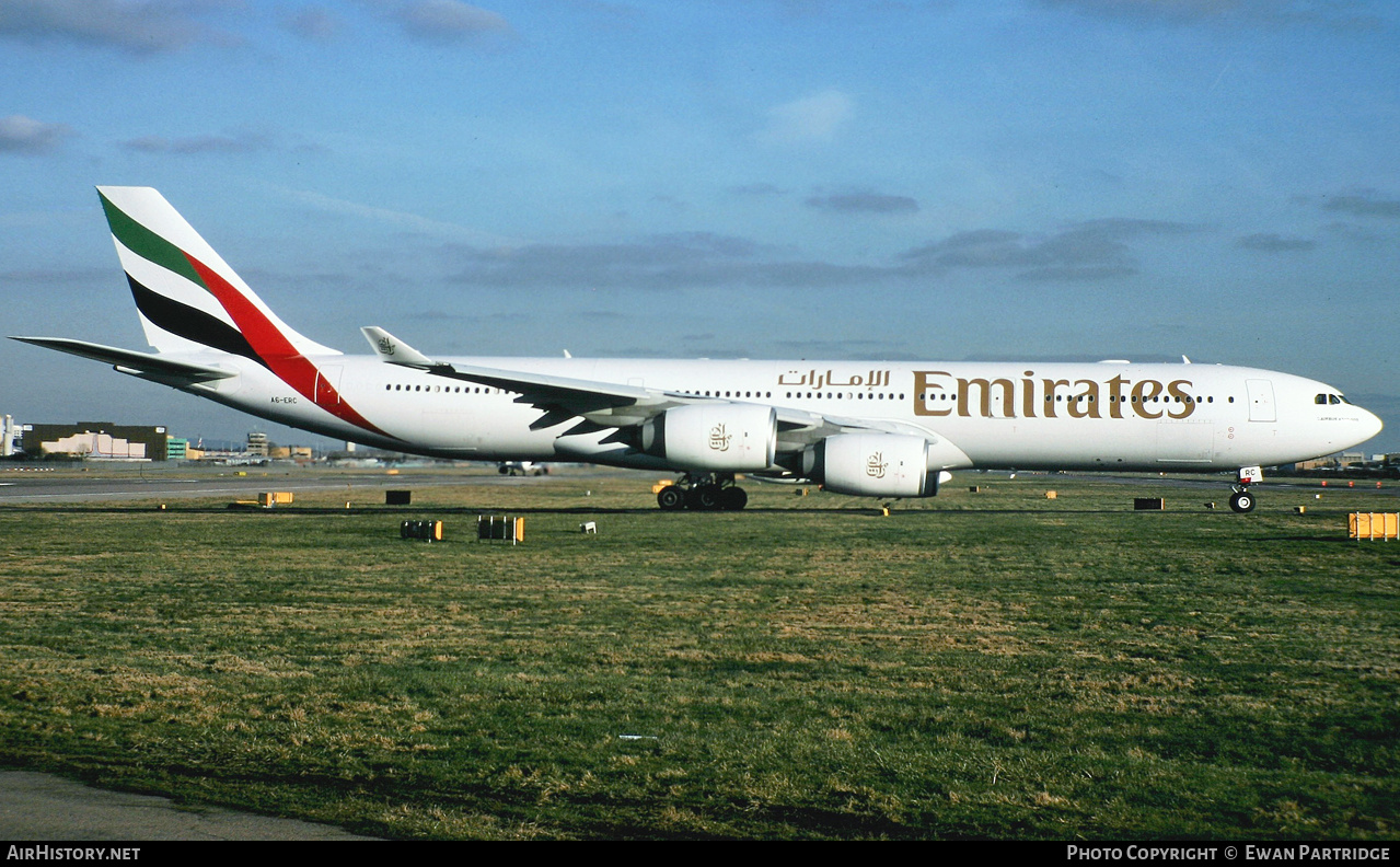 Aircraft Photo of A6-ERC | Airbus A340-541 | Emirates | AirHistory.net #735407