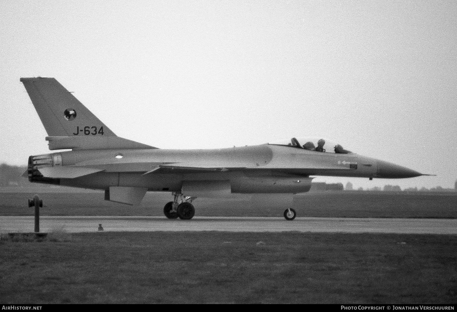 Aircraft Photo of J-634 | General Dynamics F-16A Fighting Falcon | Netherlands - Air Force | AirHistory.net #735439