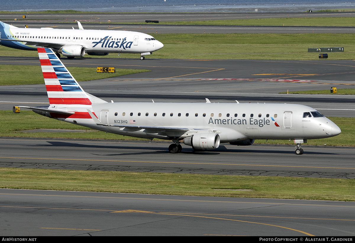Aircraft Photo of N123HQ | Embraer 175LR (ERJ-170-200LR) | American Eagle | AirHistory.net #735521