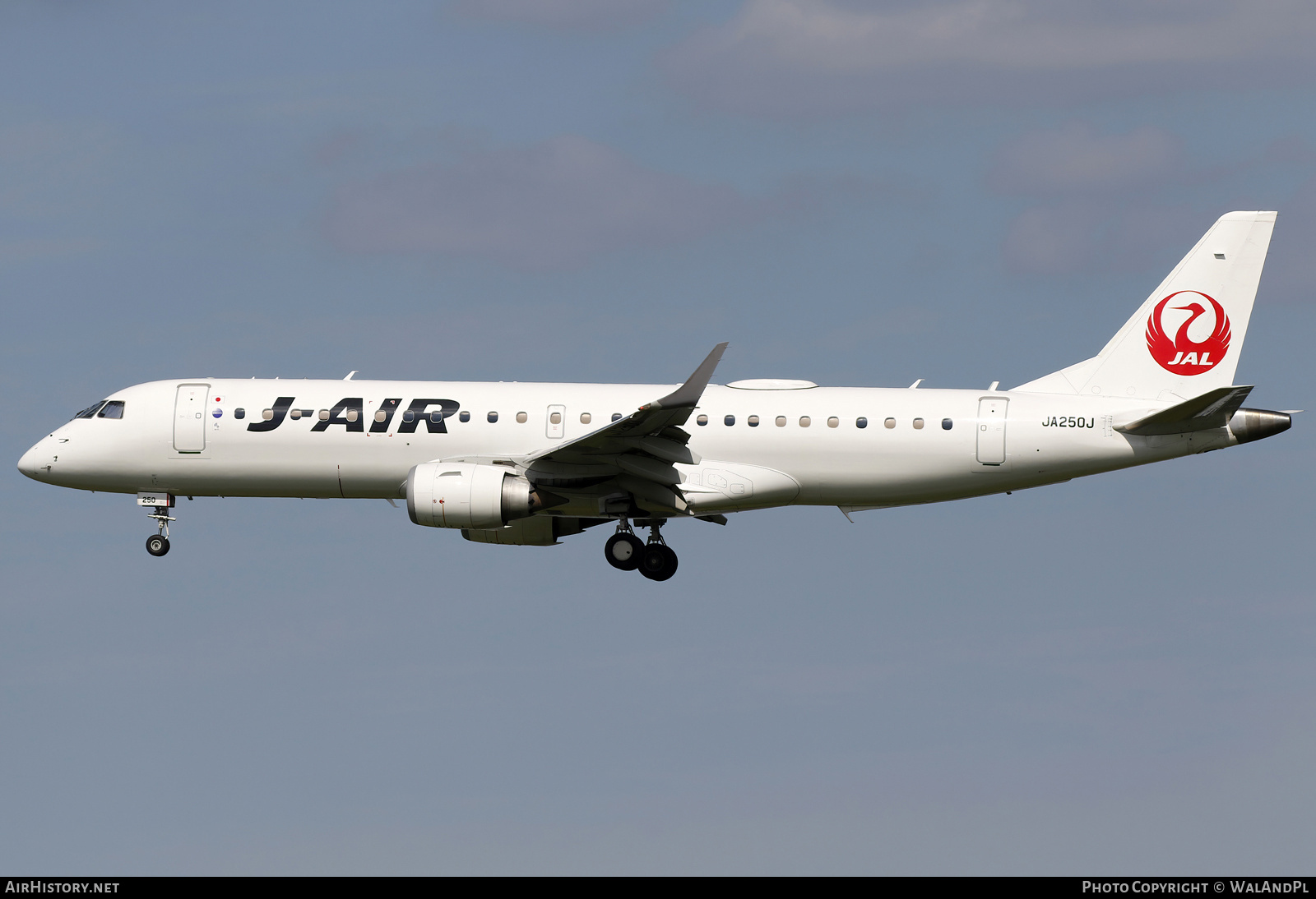 Aircraft Photo of JA250J | Embraer 190STD (ERJ-190-100STD) | J-Air | AirHistory.net #735522