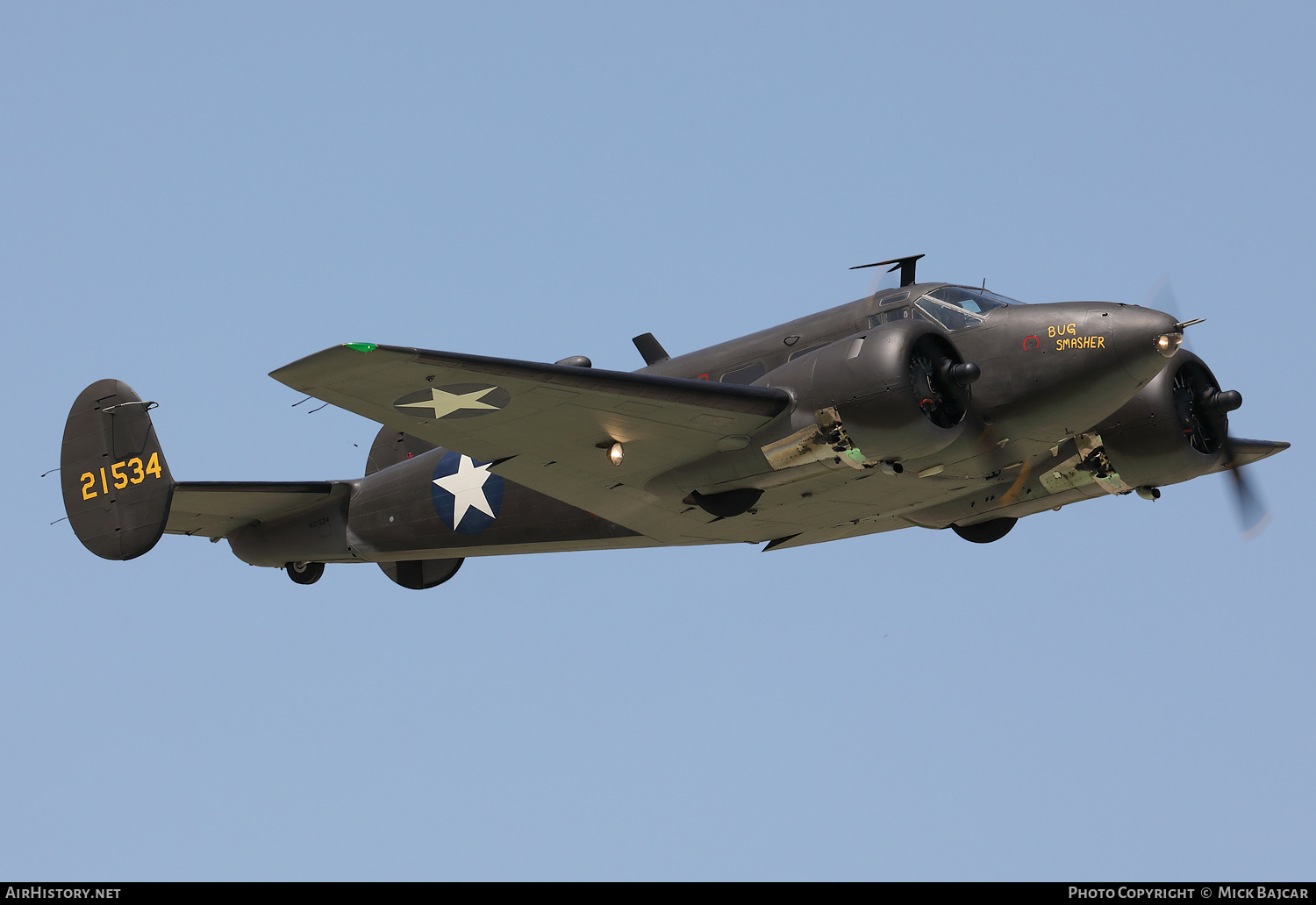 Aircraft Photo of N21534 / 21534 | Beech C-45B Expeditor Mk.3T | USA - Air Force | AirHistory.net #735538