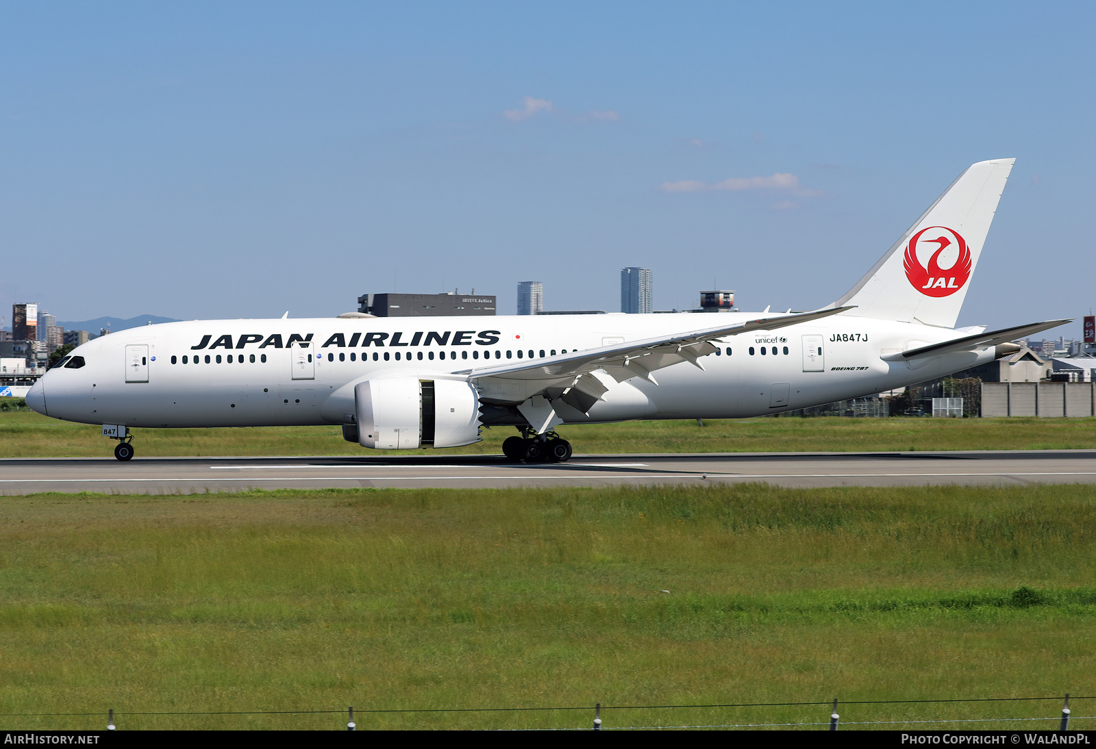 Aircraft Photo of JA847J | Boeing 787-8 Dreamliner | Japan Airlines - JAL | AirHistory.net #735543