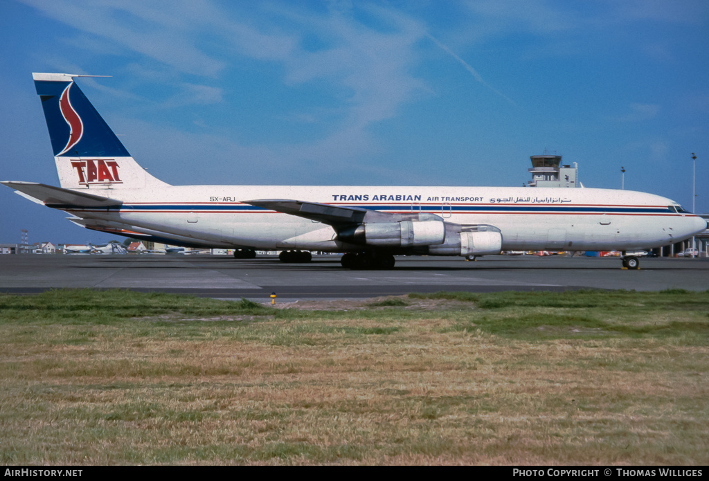 Aircraft Photo of 5X-ARJ | Boeing 707-351C | Trans Arabian Air Transport - TAAT | AirHistory.net #735602