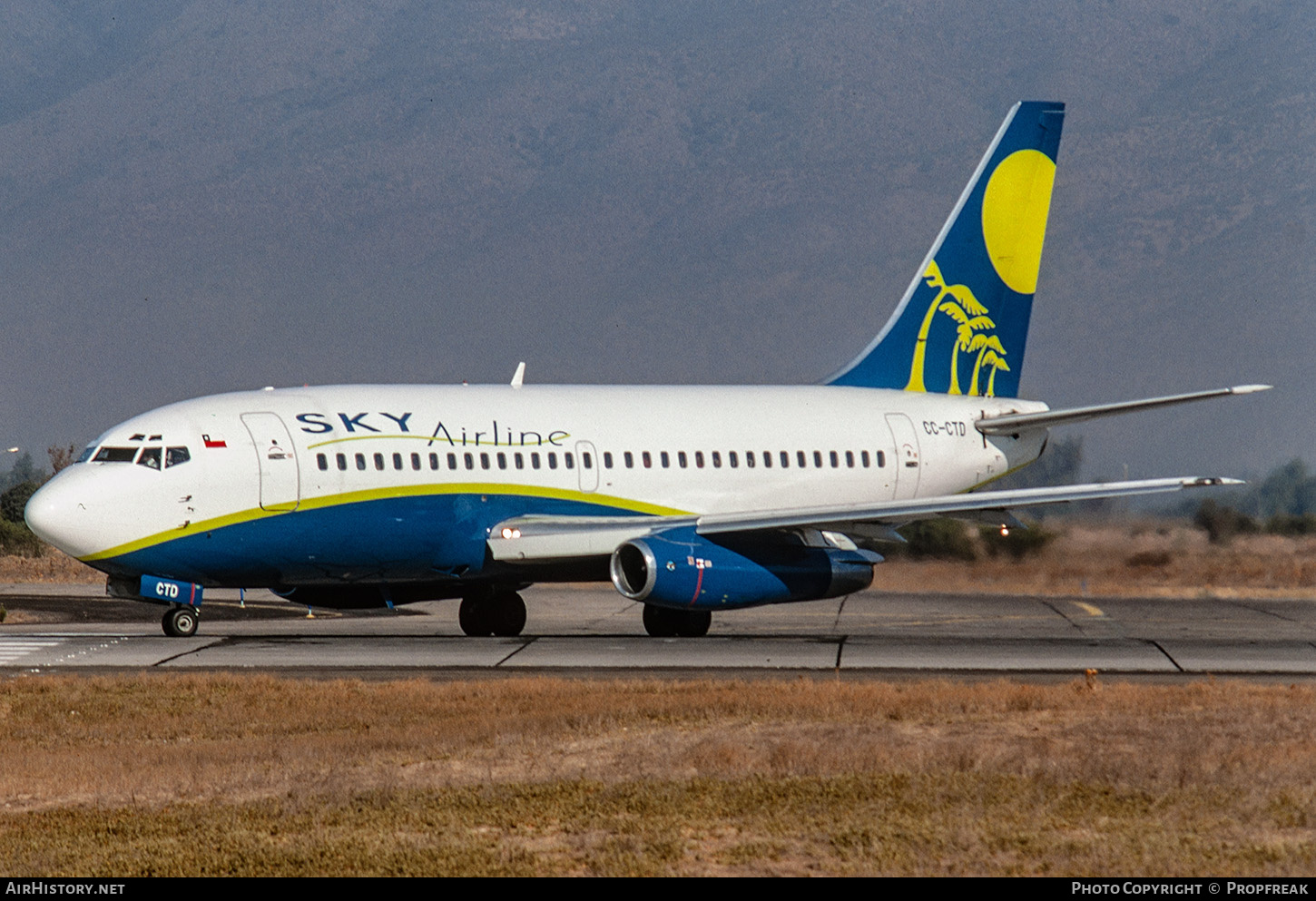 Aircraft Photo of CC-CTD | Boeing 737-2Q3/Adv | Sky Airline | AirHistory.net #735621