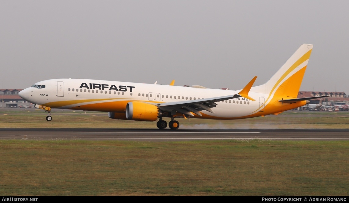 Aircraft Photo of PK-OFM | Boeing 737-8 Max 8 | Airfast | AirHistory.net #735658