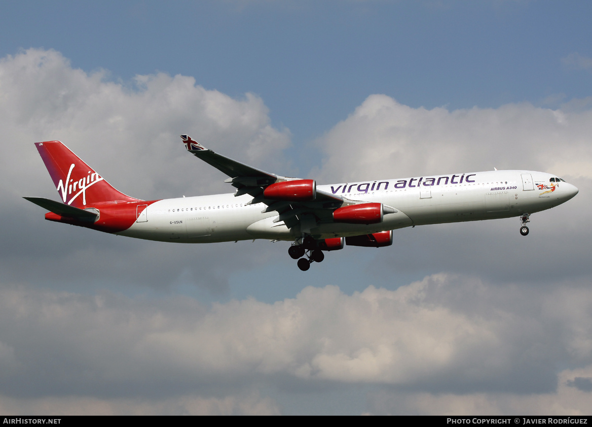 Aircraft Photo of G-VSUN | Airbus A340-313 | Virgin Atlantic Airways | AirHistory.net #735716