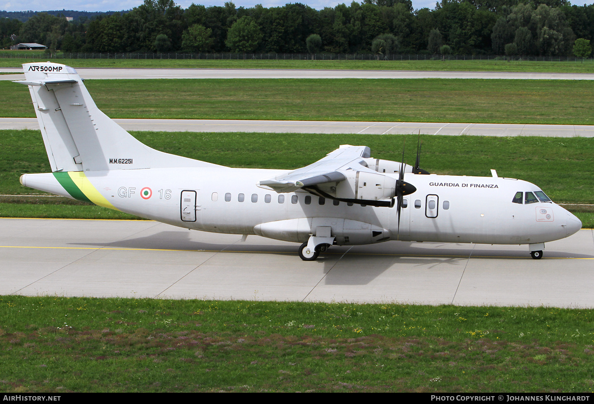 Aircraft Photo of MM62251 | ATR ATR-42-500MP Surveyor | Italy - Guardia di Finanza | AirHistory.net #735749