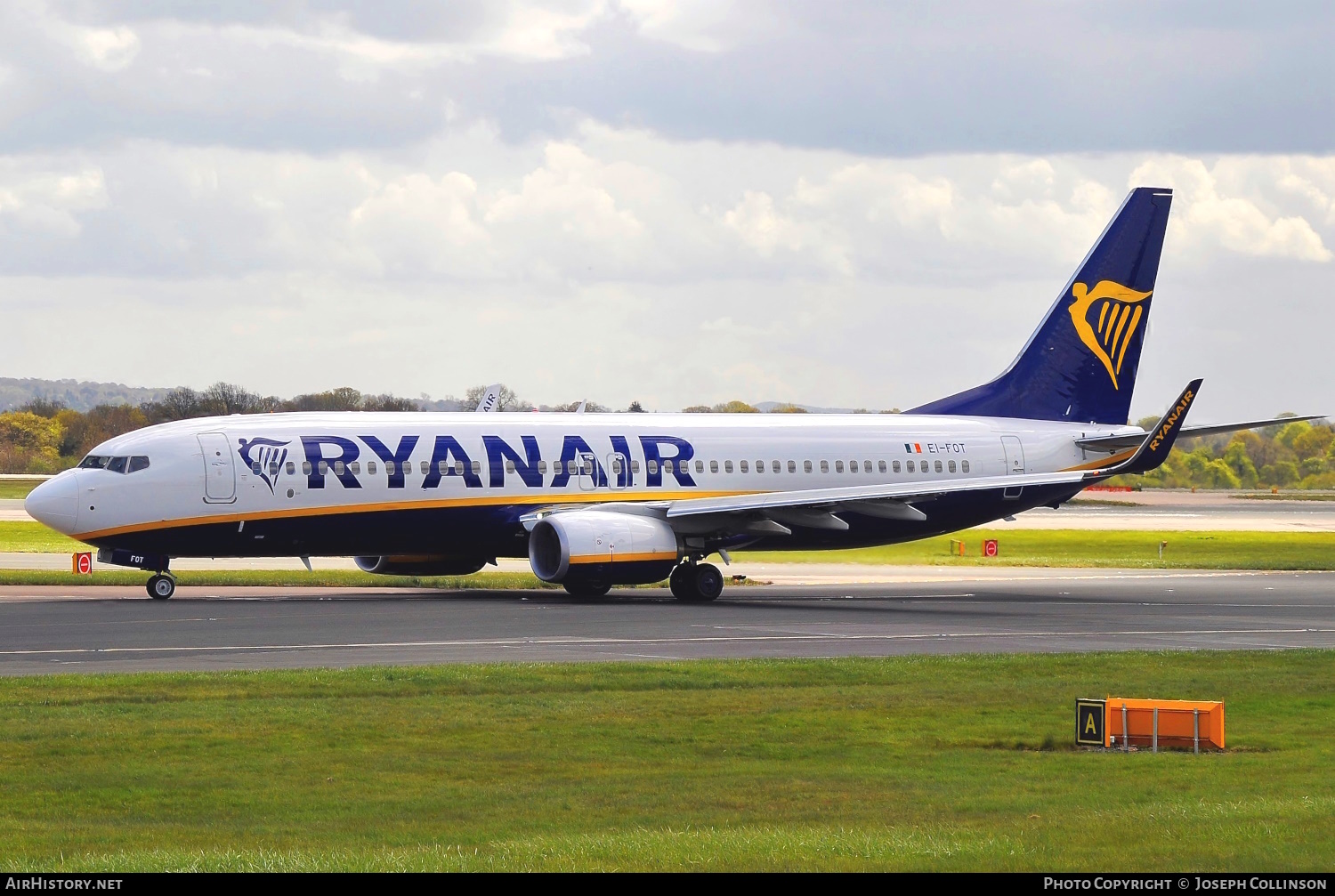Aircraft Photo of EI-FOT | Boeing 737-8AS | Ryanair | AirHistory.net #735764