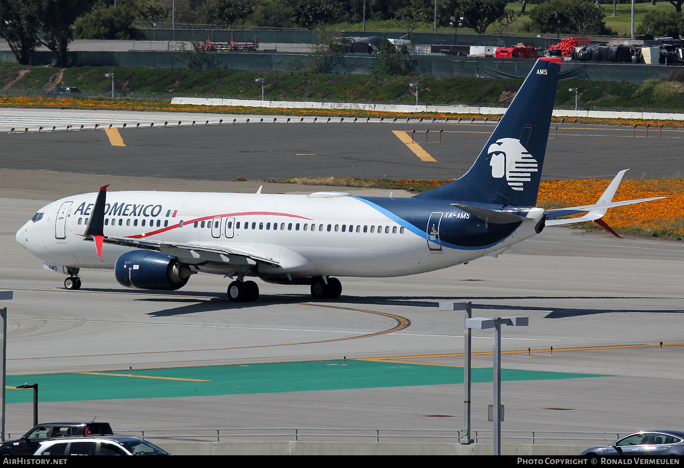 Aircraft Photo of XA-AMS | Boeing 737-852 | AeroMéxico | AirHistory.net #735873