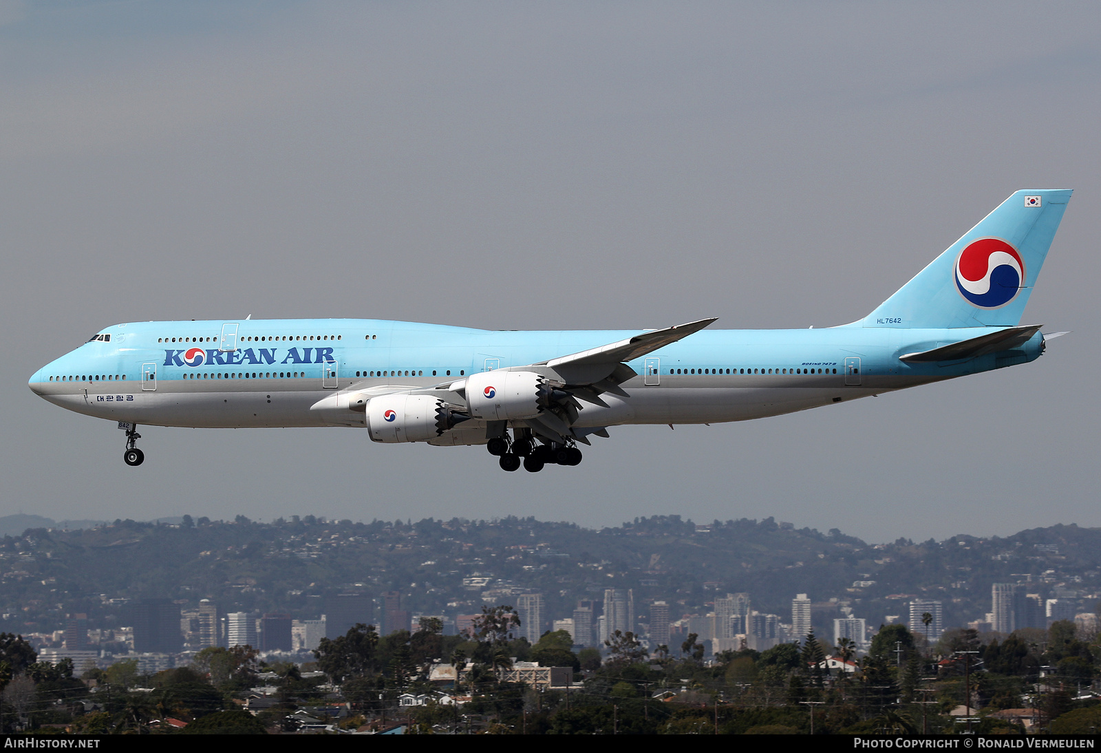 Aircraft Photo of HL7642 | Boeing 747-8I | Korean Air | AirHistory.net #735878