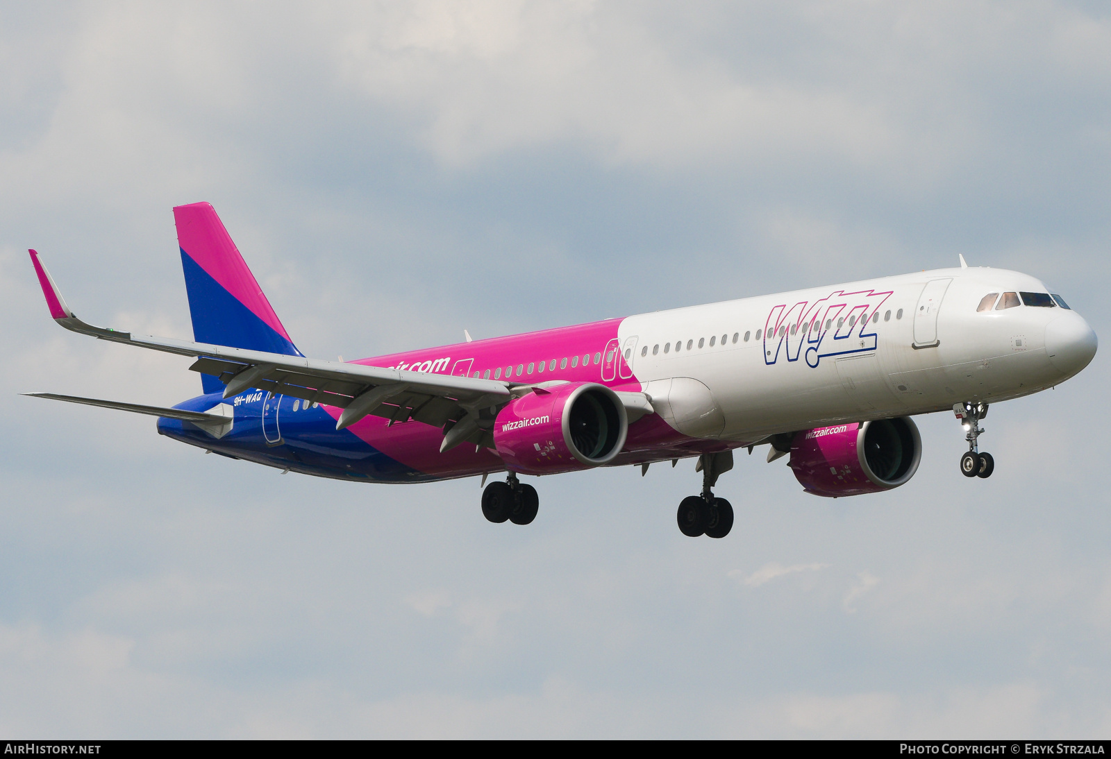 Aircraft Photo of 9H-WAQ | Airbus A321-271NX | Wizz Air | AirHistory.net #735914