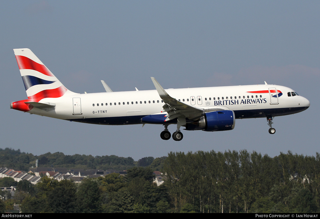Aircraft Photo of G-TTNY | Airbus A320-251N | British Airways | AirHistory.net #735938