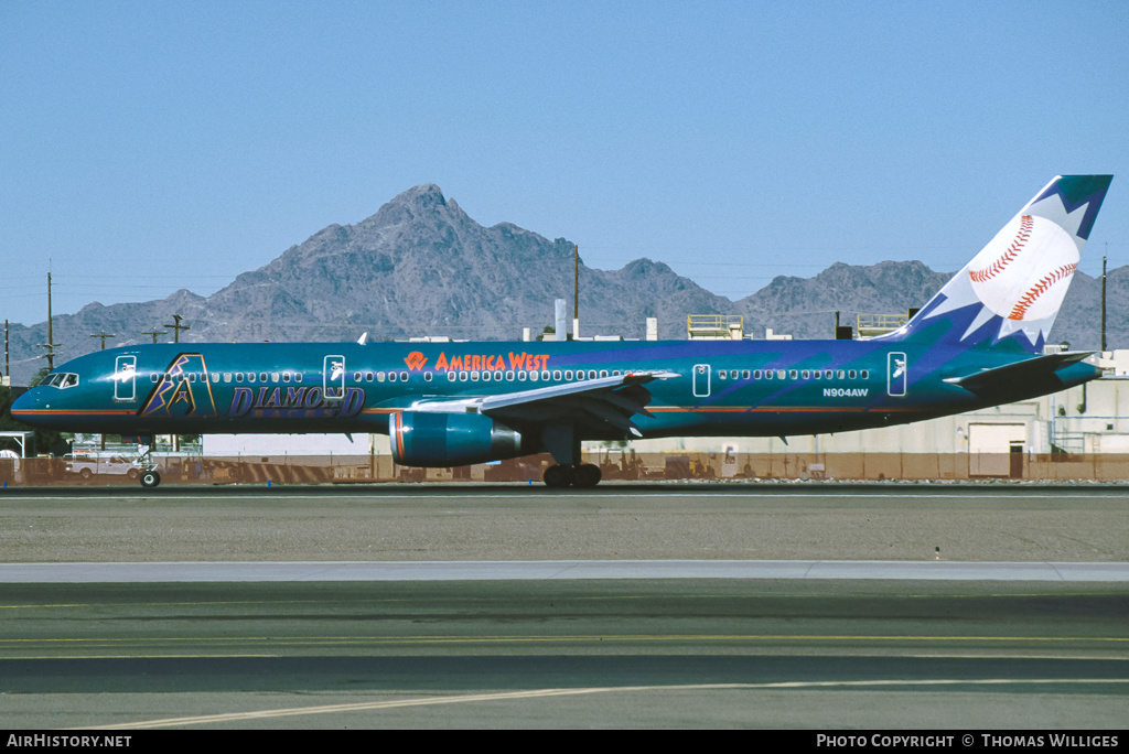 Aircraft Photo of N904AW | Boeing 757-2S7 | America West Airlines | AirHistory.net #735988
