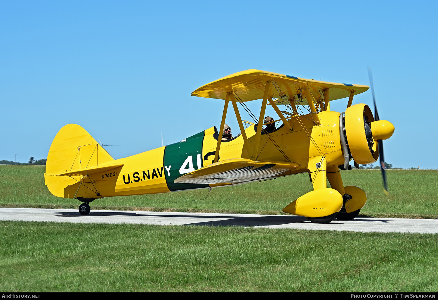 Aircraft Photo of N74031 | Stearman PT-17/R985 Kaydet (A75N1) | USA - Navy | AirHistory.net #736020