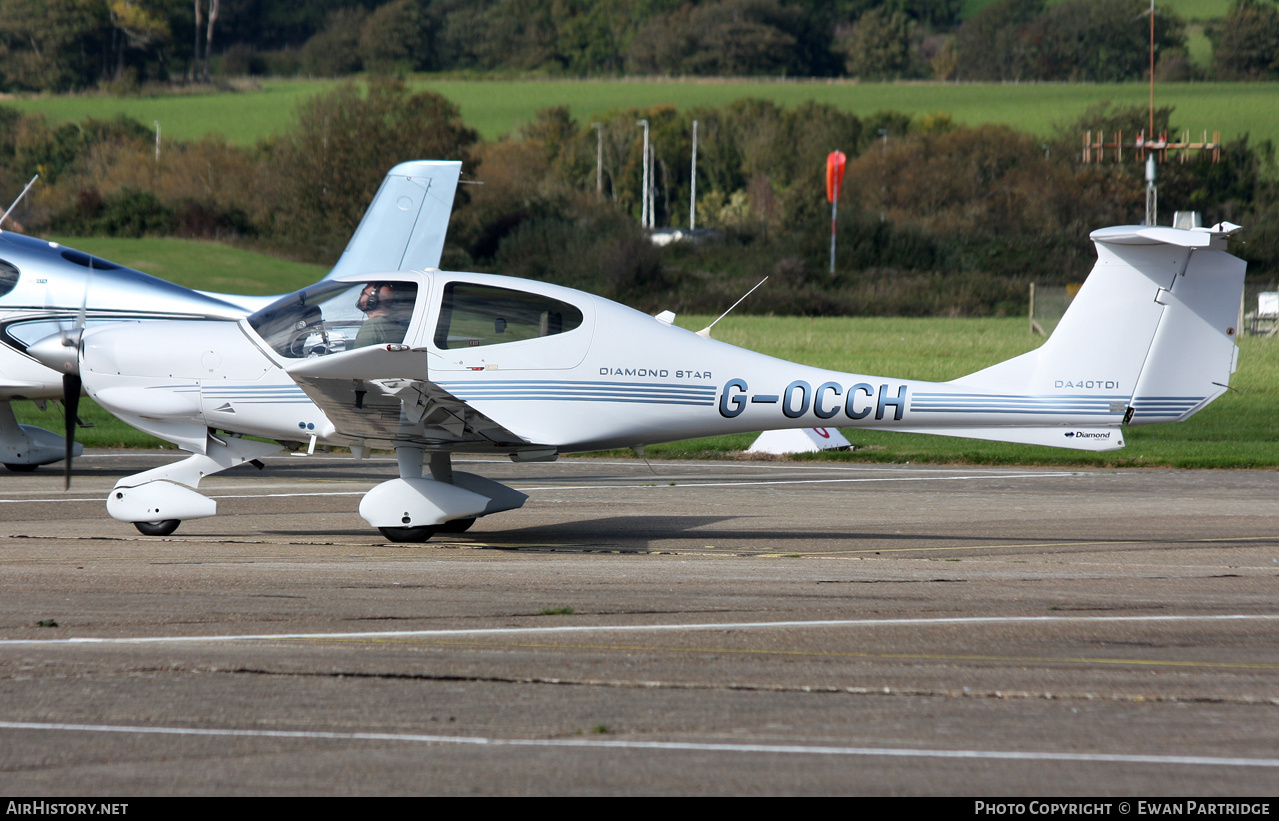Aircraft Photo of G-OCCH | Diamond DA40D Diamond Star TDI | AirHistory.net #736025