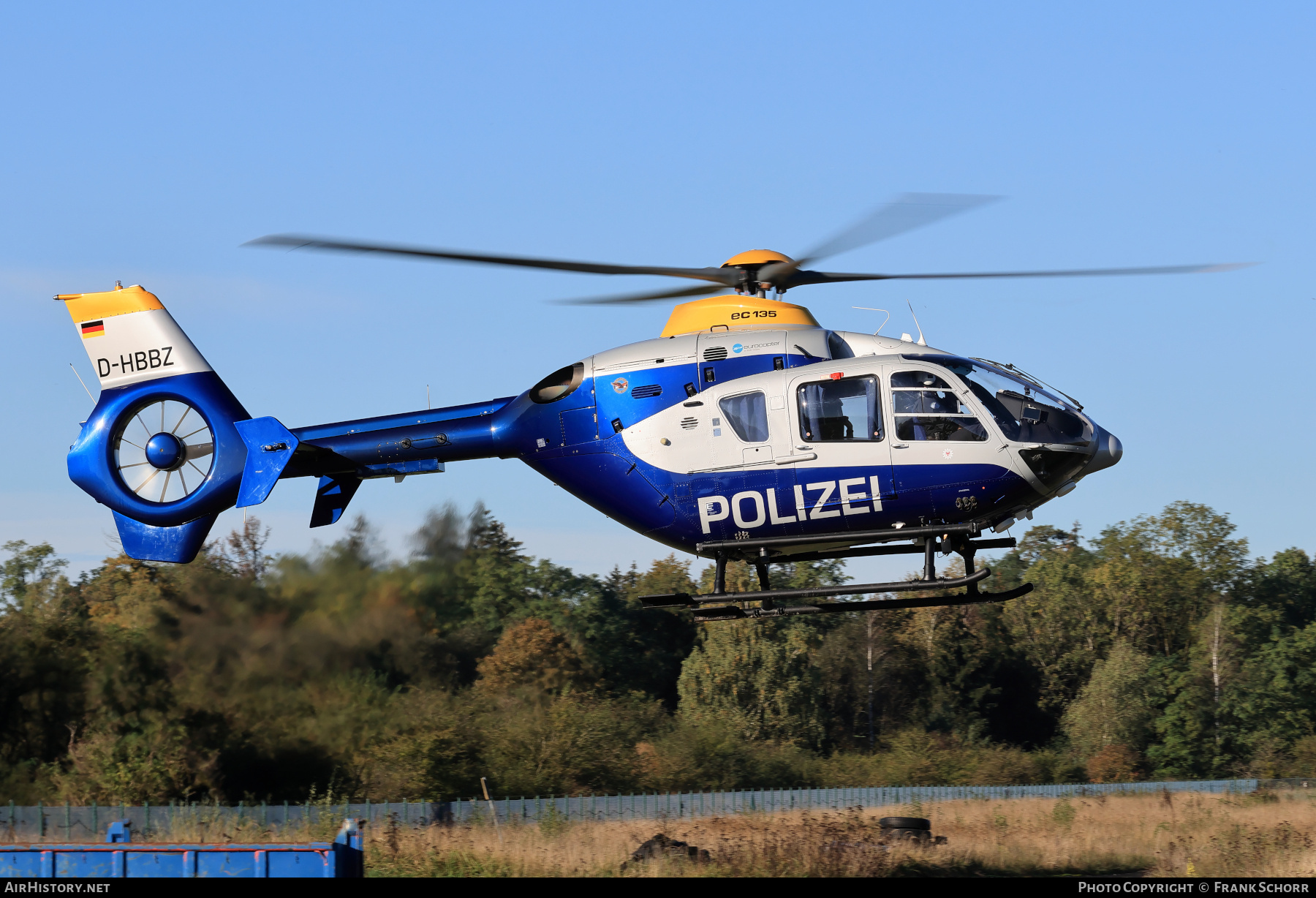 Aircraft Photo of D-HBBZ | Eurocopter EC-135P-2 | Polizei | AirHistory.net #736031
