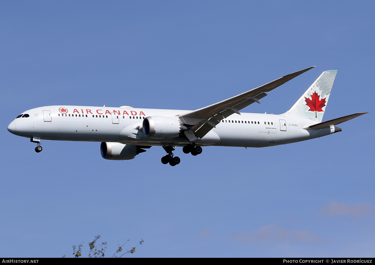 Aircraft Photo of C-FRSO | Boeing 787-9 Dreamliner | Air Canada | AirHistory.net #736047