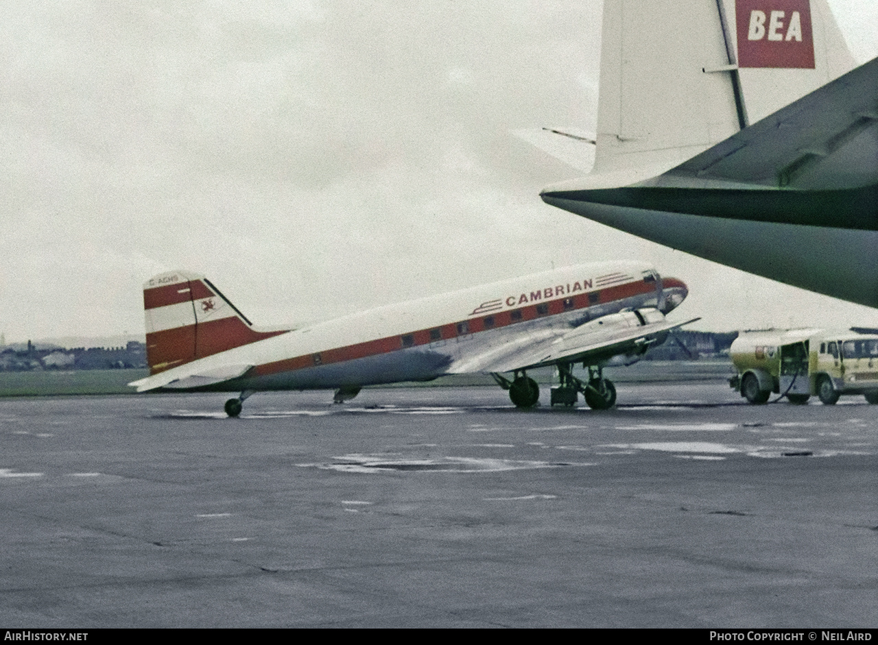 Aircraft Photo of G-AGHS | Douglas C-47A Dakota Mk.3 | Cambrian Airways | AirHistory.net #736064