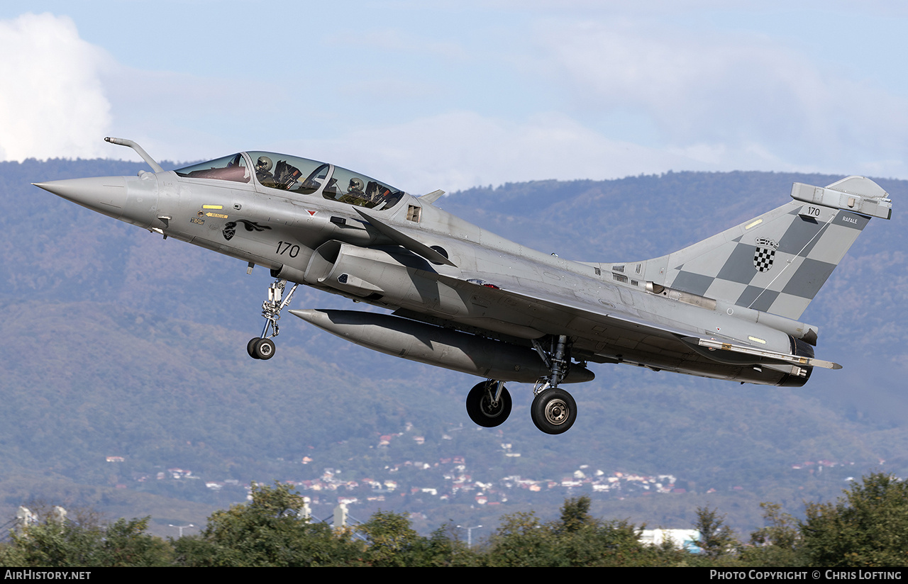Aircraft Photo of 170 | Dassault Rafale B | Croatia - Air Force | AirHistory.net #736080