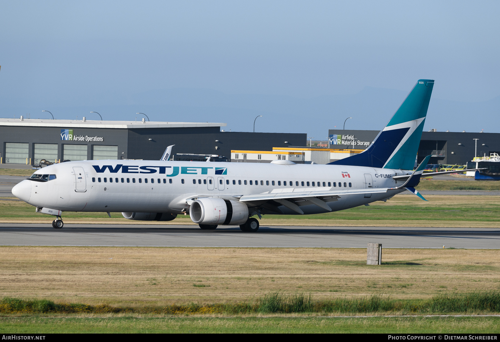Aircraft Photo of C-FUMF | Boeing 737-8CT | WestJet | AirHistory.net #736136