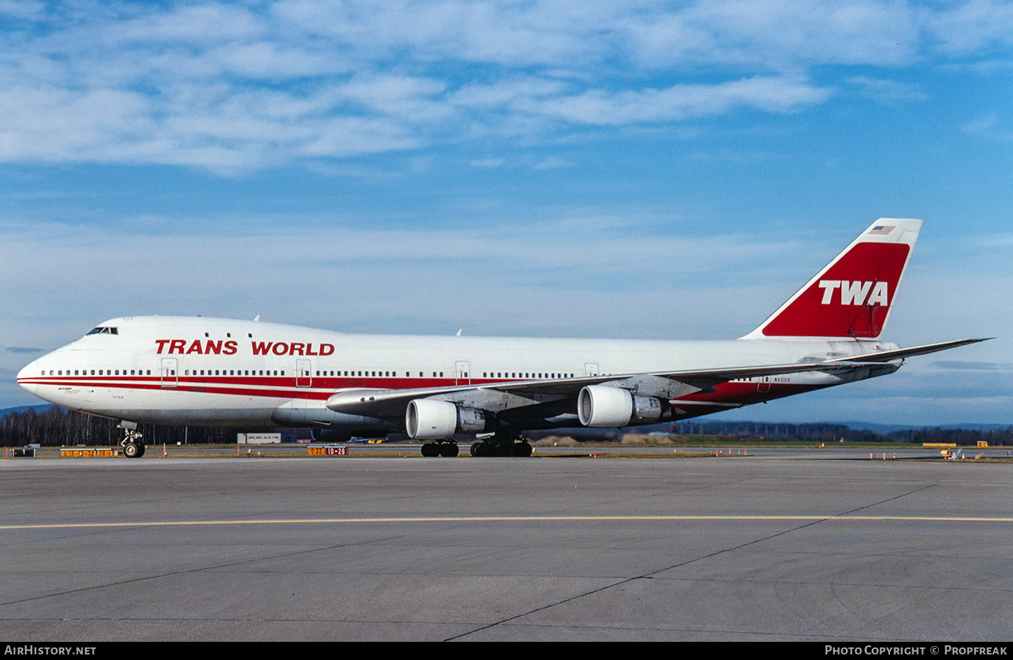 Aircraft Photo of N93105 | Boeing 747-131 | Trans World Airlines - TWA | AirHistory.net #736226