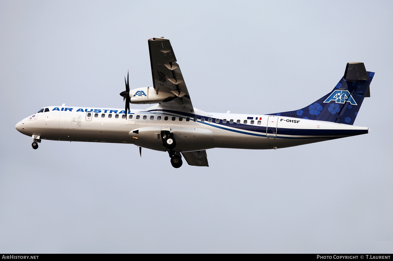 Aircraft Photo of F-OHSF | ATR ATR-72-500 (ATR-72-212A) | Air Austral | AirHistory.net #736267