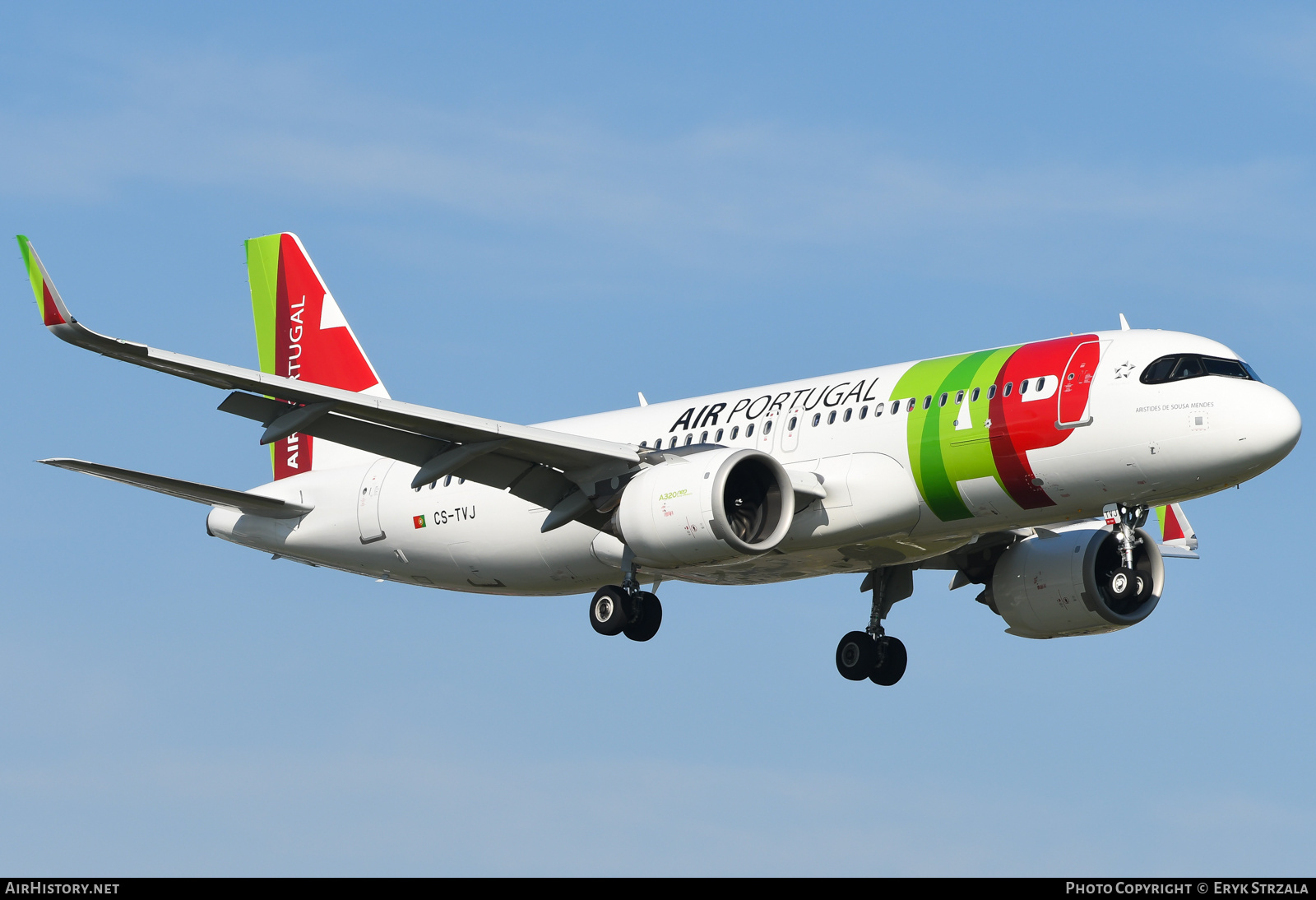 Aircraft Photo of CS-TVJ | Airbus A320-251N | TAP Air Portugal | AirHistory.net #736285