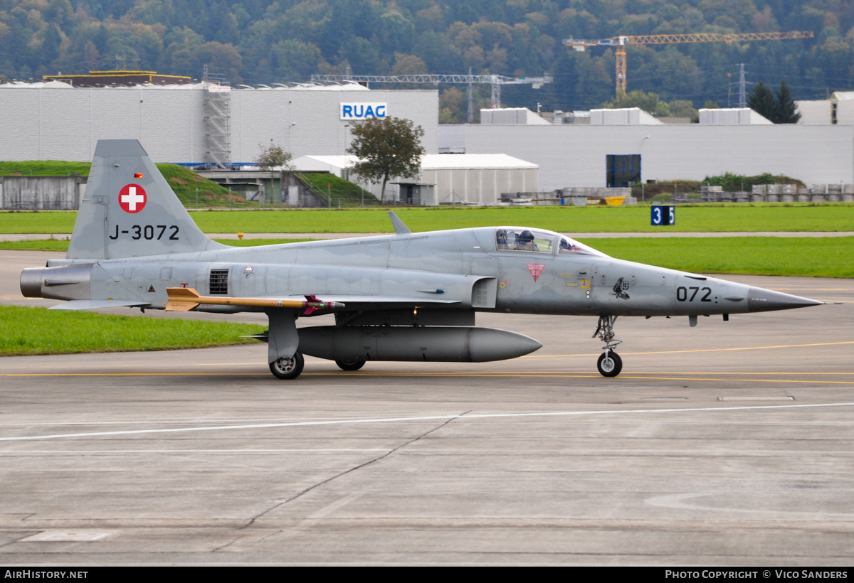 Aircraft Photo of J-3072 | Northrop F-5E Tiger II | Switzerland - Air Force | AirHistory.net #736289