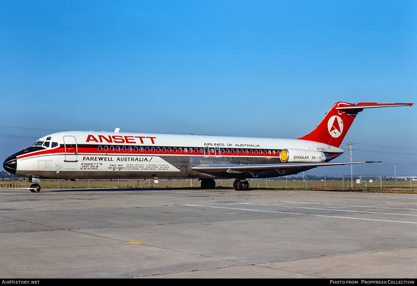 Aircraft Photo of VH-CZA | Douglas DC-9-31 | Ansett Airlines of Australia | AirHistory.net #736325