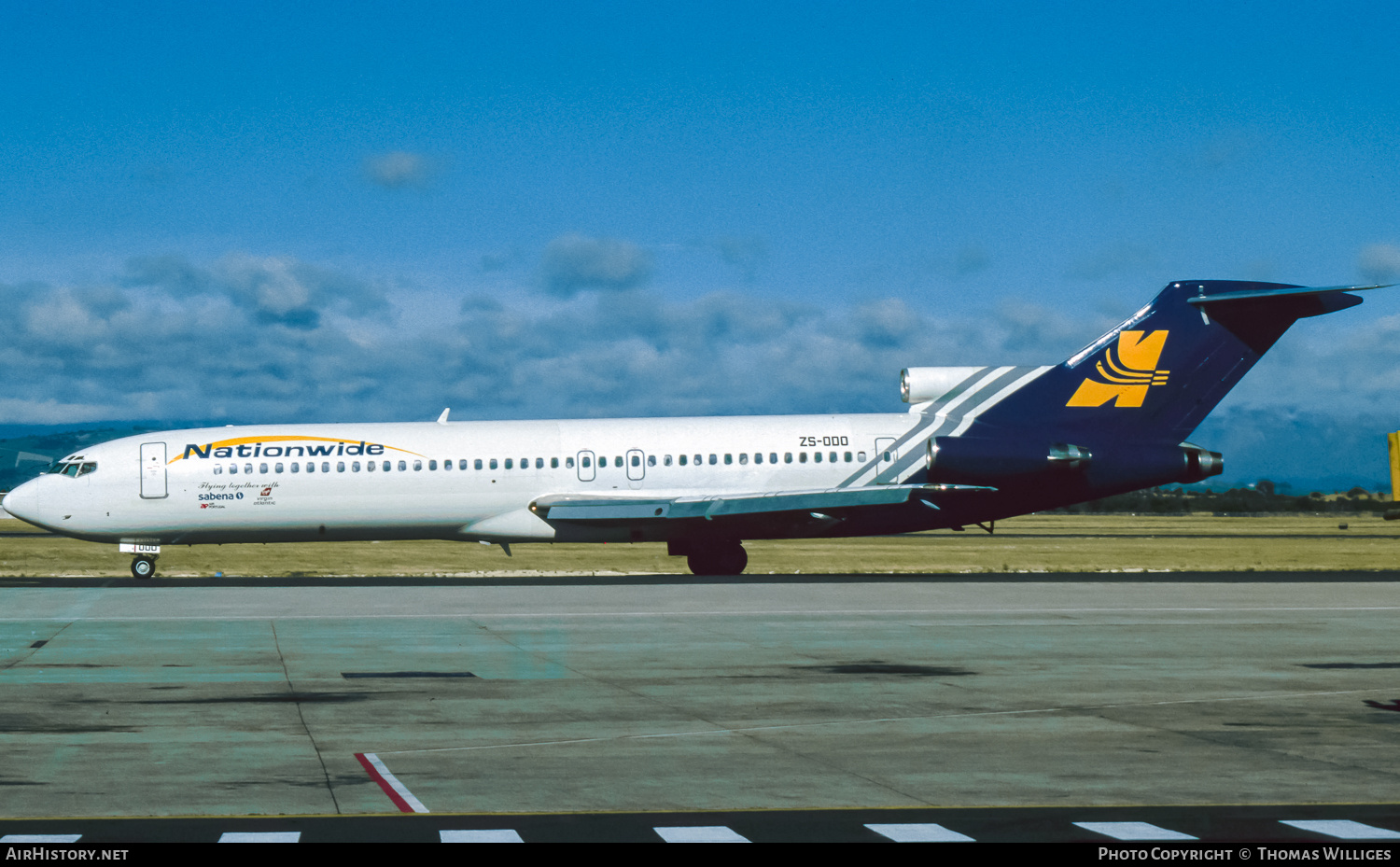 Aircraft Photo of ZS-ODO | Boeing 727-231/Adv | Nationwide Airlines | AirHistory.net #736341