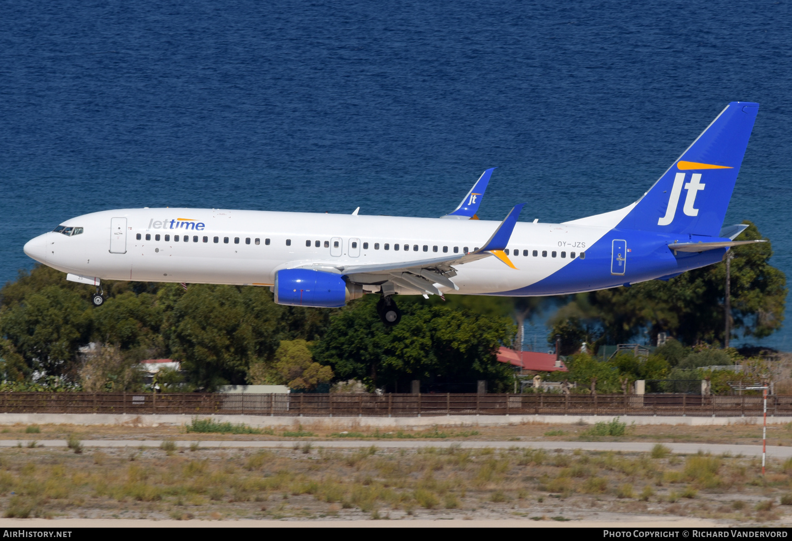 Aircraft Photo of OY-JZS | Boeing 737-8K5 | Jettime | AirHistory.net #736353