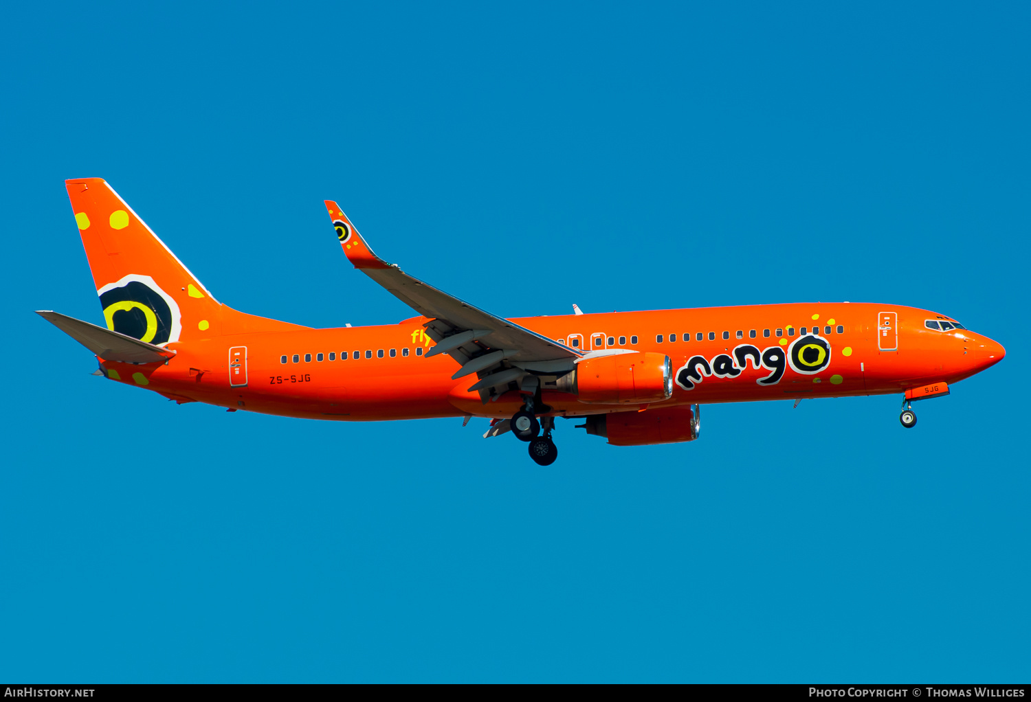 Aircraft Photo of ZS-SJG | Boeing 737-8BG | Mango Airlines | AirHistory.net #736364