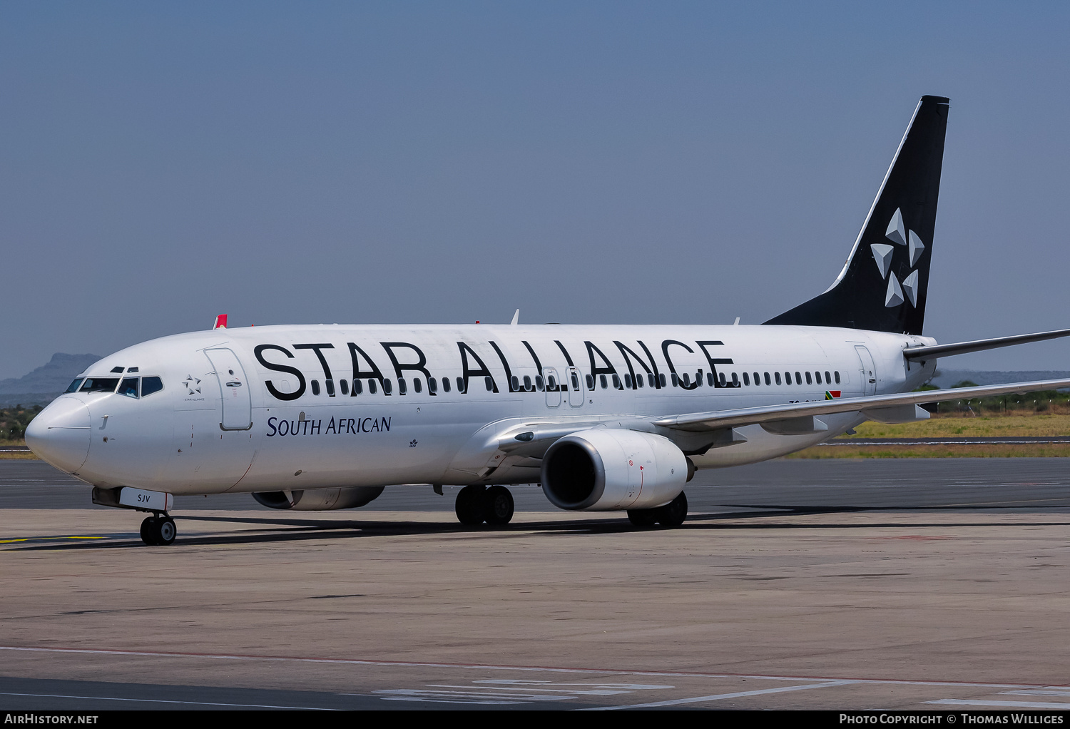 Aircraft Photo of ZS-SJV | Boeing 737-844 | South African Airways | AirHistory.net #736377